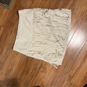 Shyanne Cream Fringe Mini Skirt